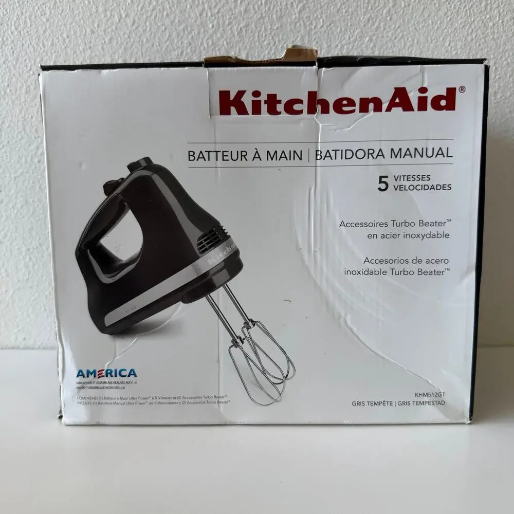 KitchenAid Black 5-Speed 120V Hand Mixer (Mixer Only)
